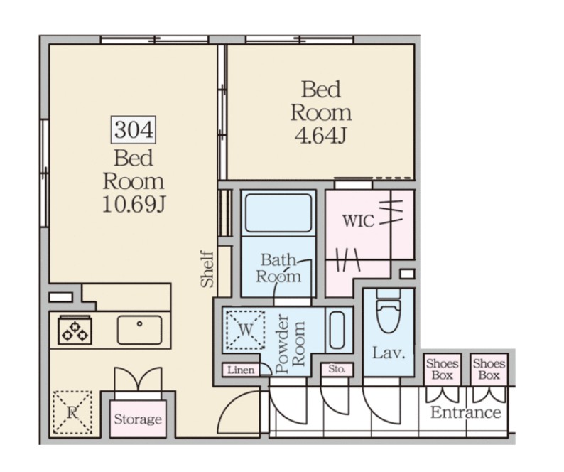 ReveResidence三軒茶屋の間取り