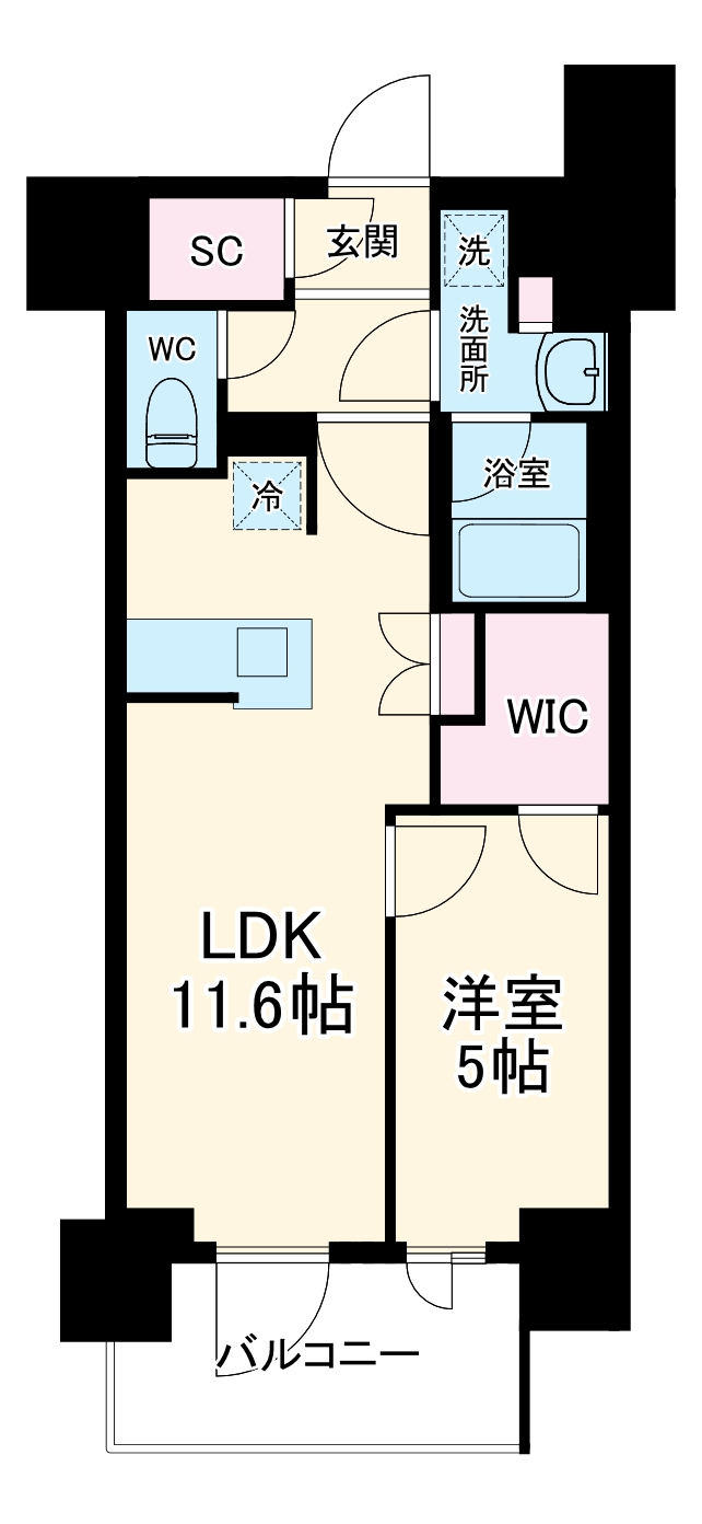 プレサンス丸の内サージュの間取り