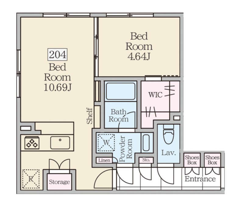 ReveResidence三軒茶屋の間取り