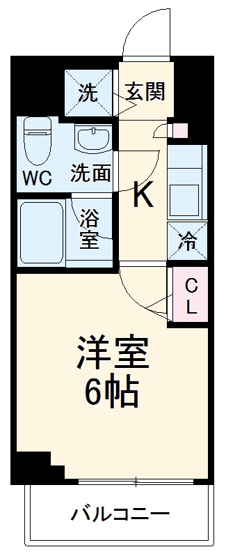ラヴェニール横浜蒔田の間取り