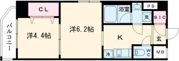 ティモーネグランデ押上イースト・401号室の間取り