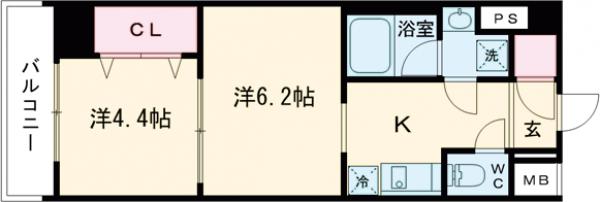 ティモーネグランデ押上イースト・302号室の間取り