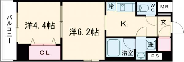 ティモーネグランデ押上イースト・303号室の間取り