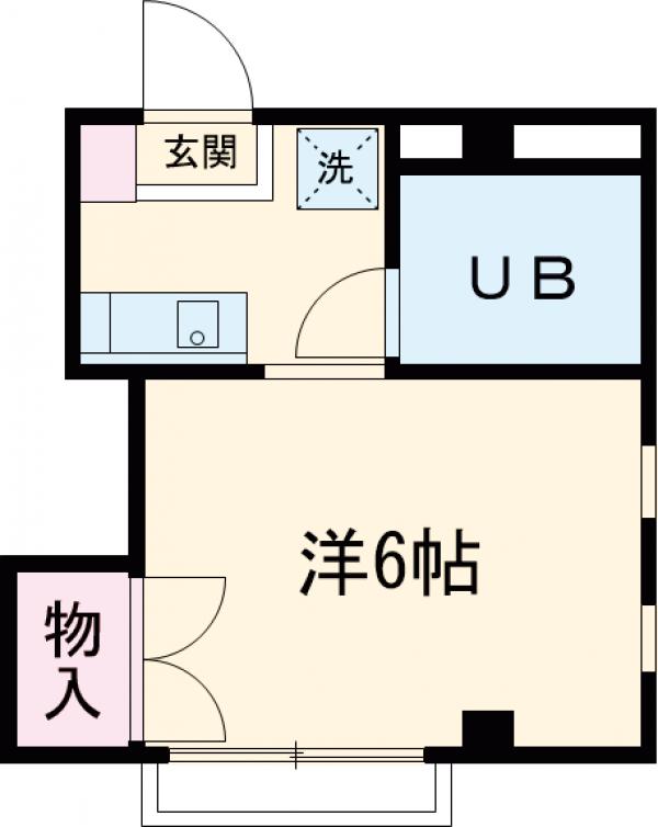 ドリーム３９９・201号室の間取り