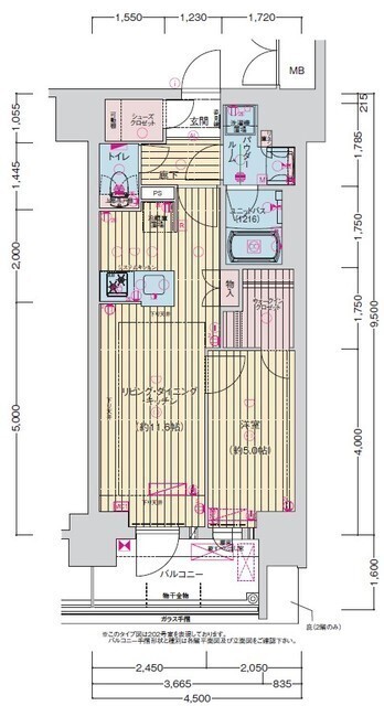 プレサンス丸の内サージュの間取り