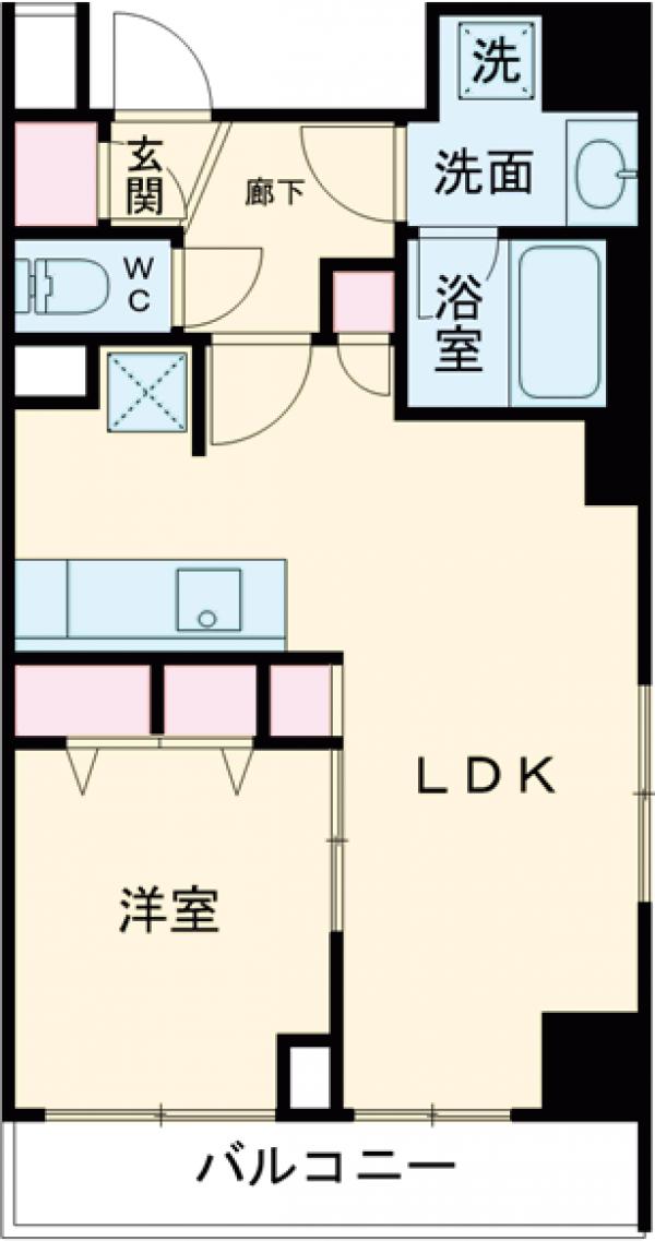 メインステージ浅草入谷Ⅱ・907号室の間取り
