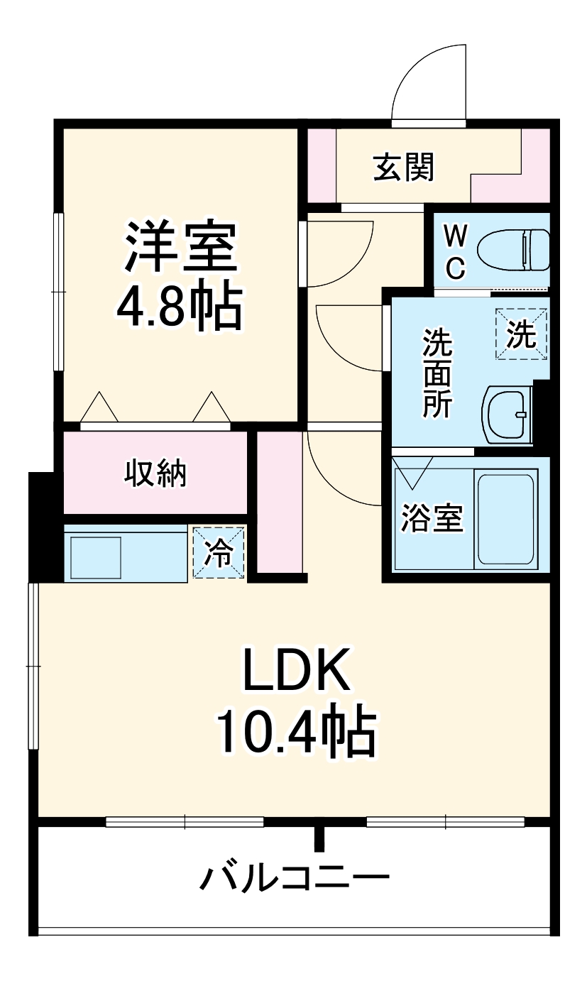 MELDIA小田急相模原Ⅱの間取り