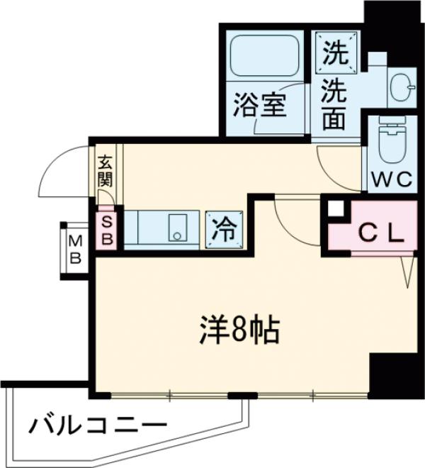 メインステージ入谷Ⅲ・1003号室の間取り