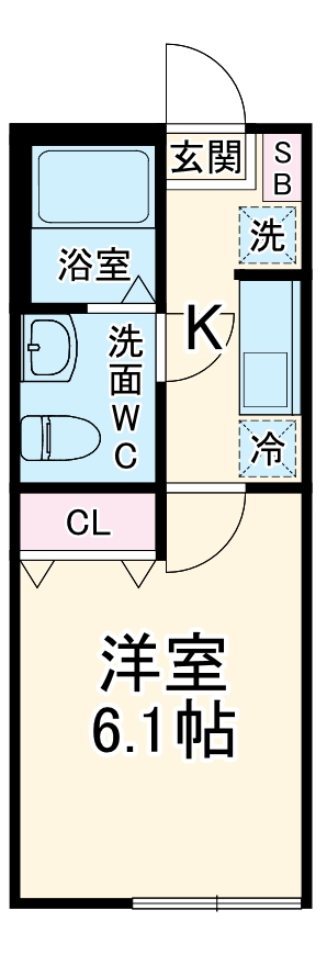 サウスラグーン永田東の間取り