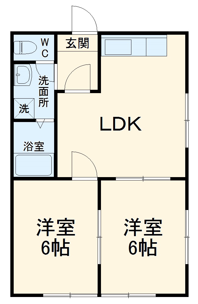 スカイハイツの間取り