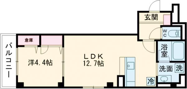 skye池上・203号室の間取り