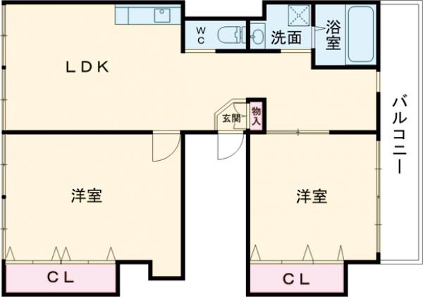 ユウパレス和泉府中Ⅱの間取り