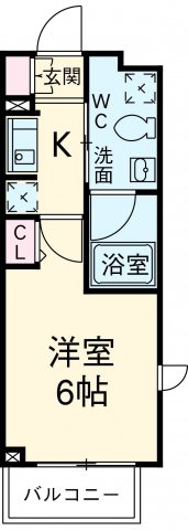 ヴェルト府中・503号室の間取り