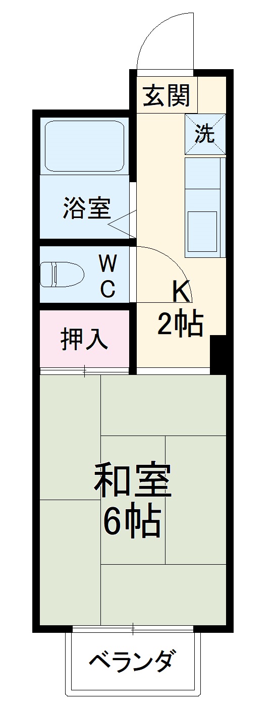 ＹＳハウス・302号室の間取り