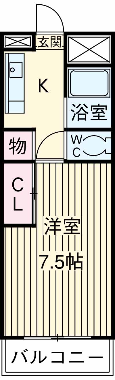 WEST AVENUEの間取り