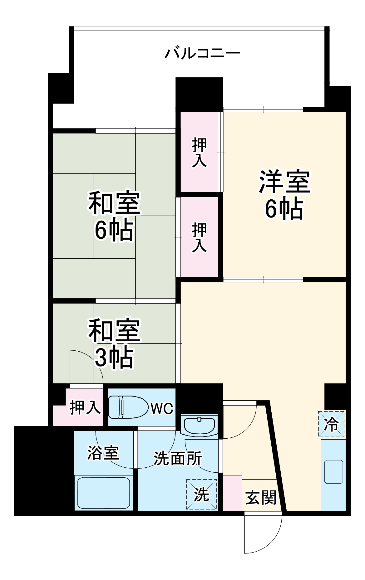 豊中グランドハイツの間取り