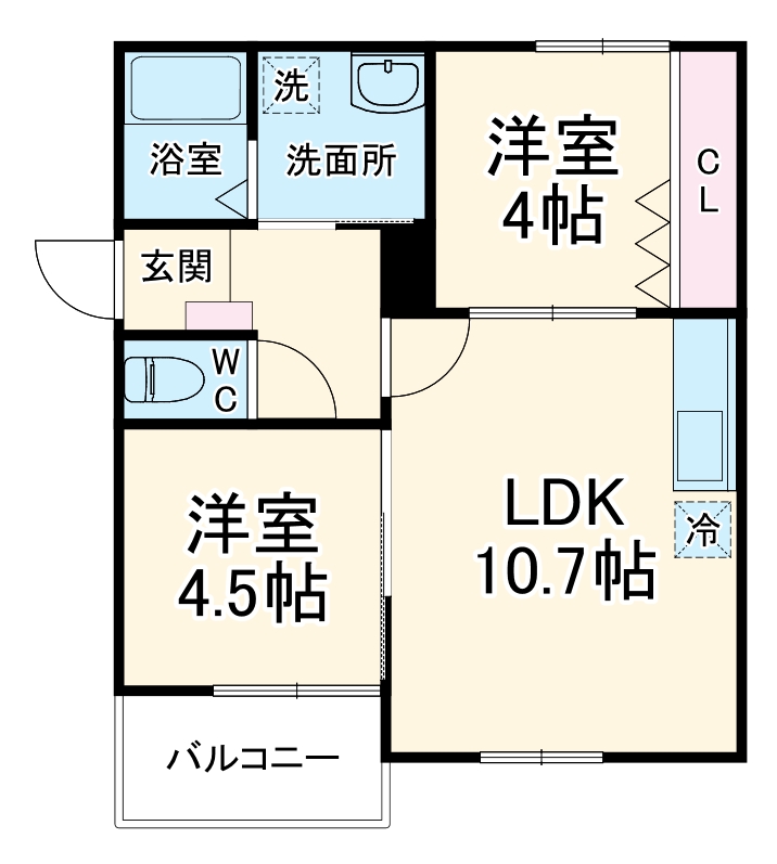 REGALO吹田の間取り