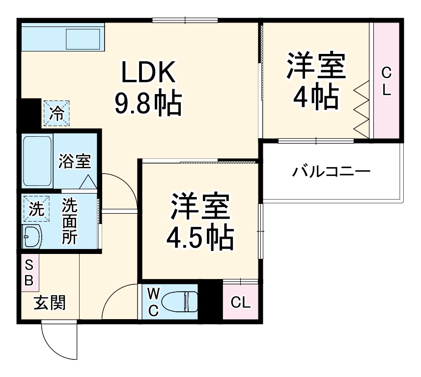 REGALO吹田の間取り
