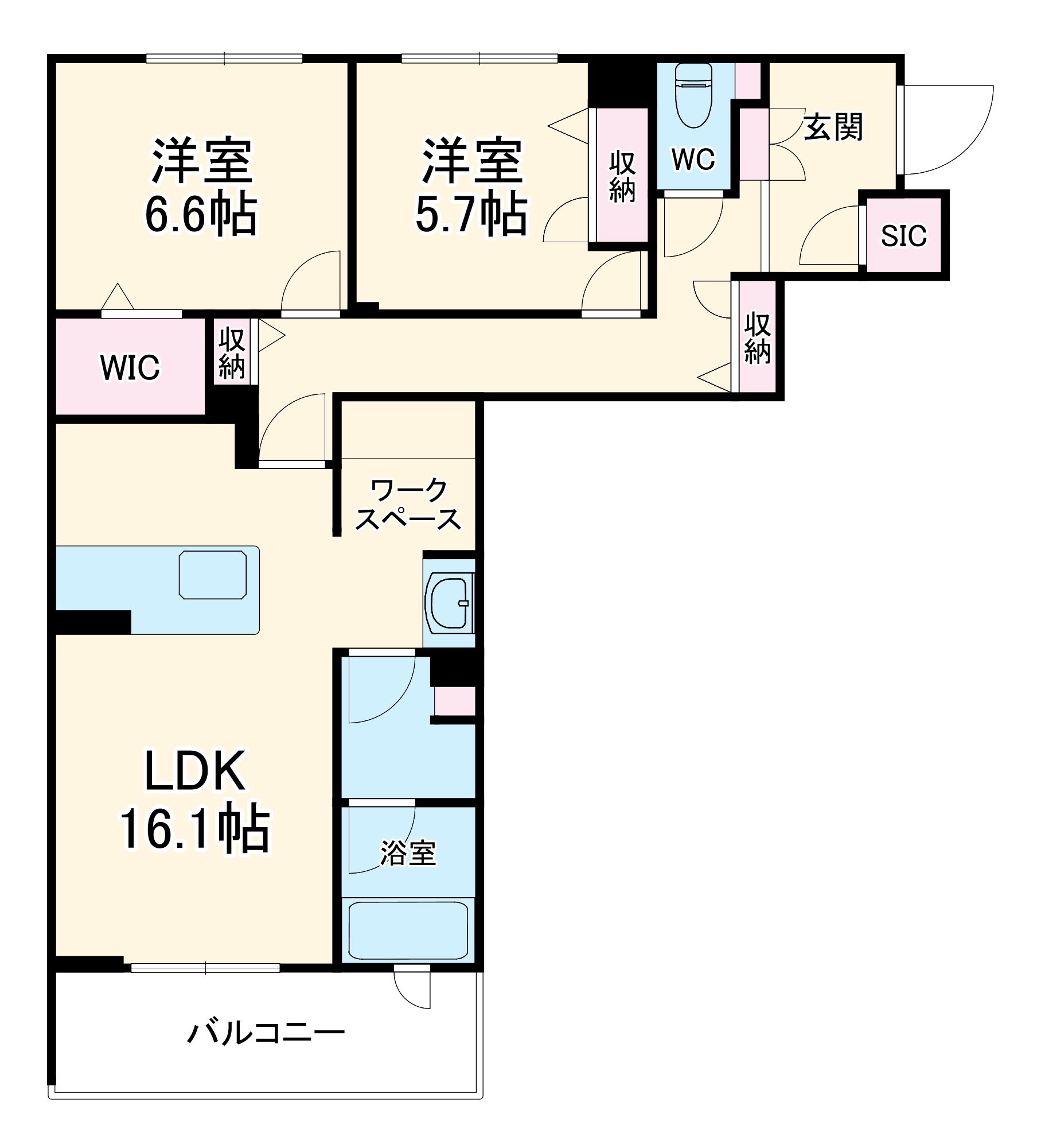 グランメゾン南浅田の間取り
