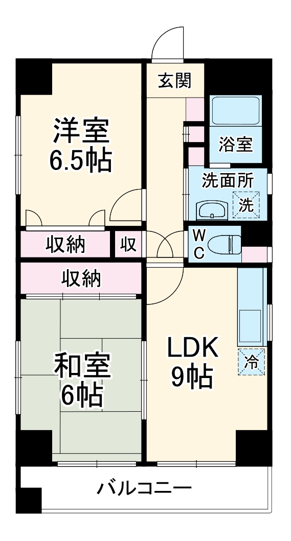 ドムール三国2番館の間取り