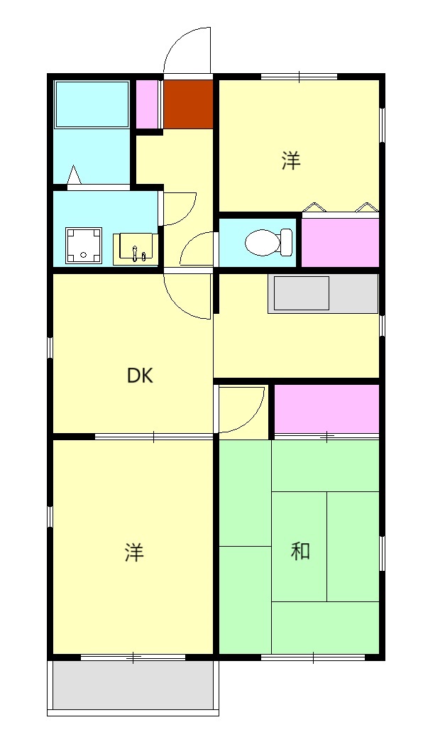 フェリース露木Bの間取り