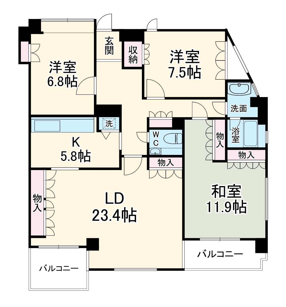 パレ豊中北桜塚の間取り