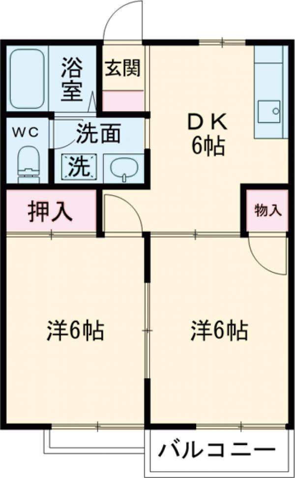 ガーデンハウス日大前の間取り