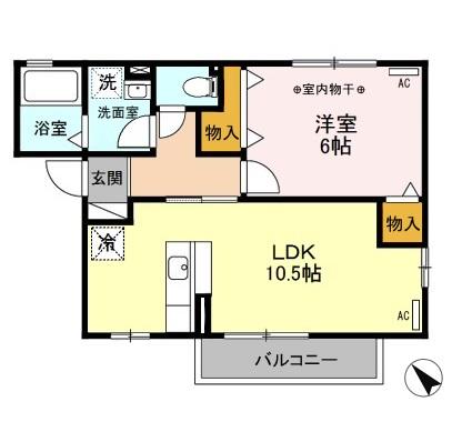 クレール西原の間取り
