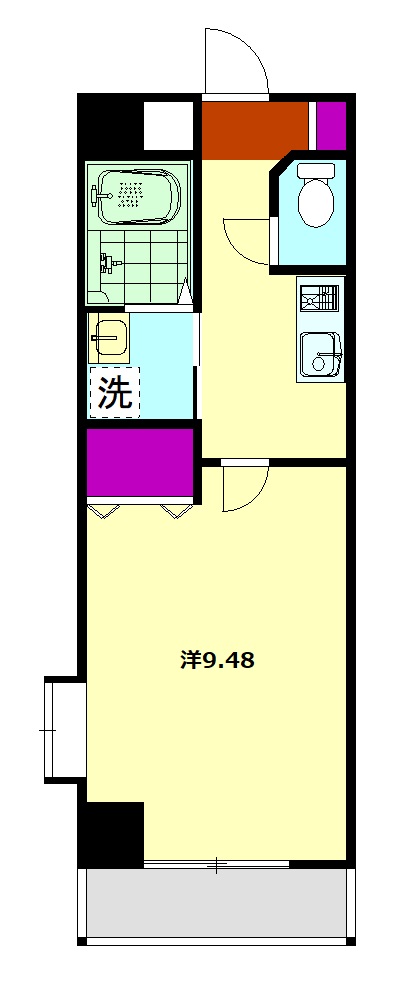 グランデ本厚木中町・803号室の間取り