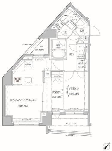 RELUXIA北赤羽の間取り