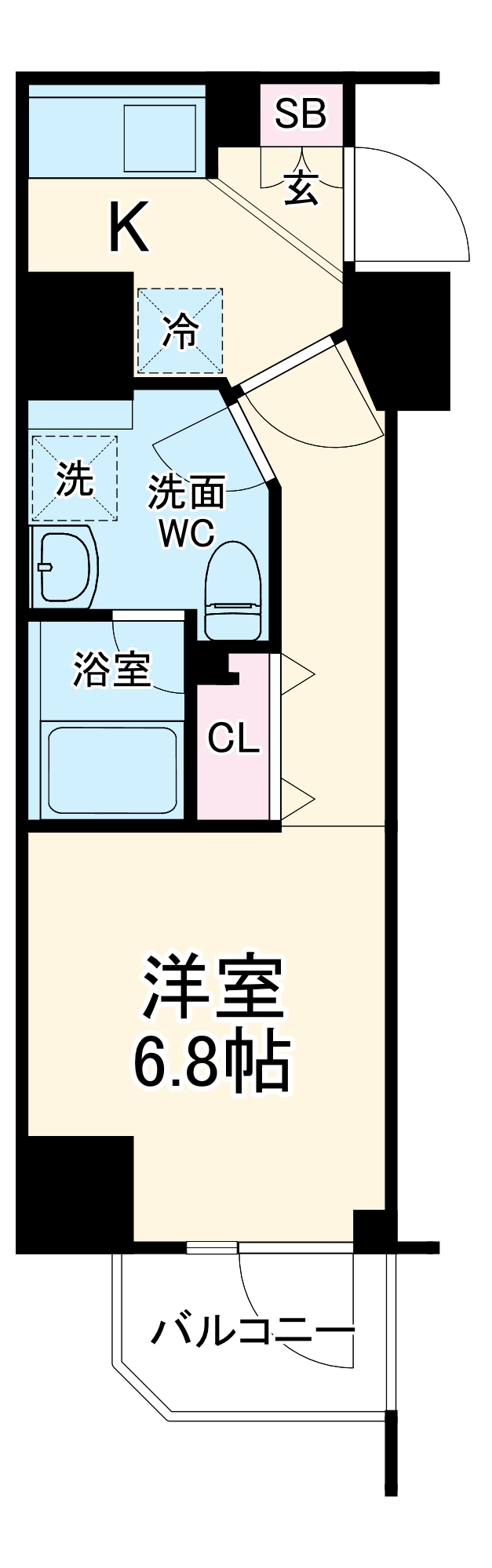 ガレリアレジデンス石川町の間取り