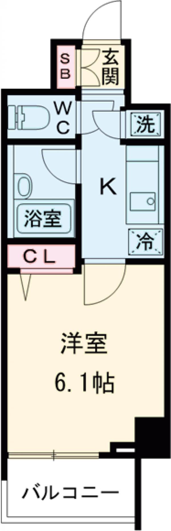 ＨＦ早稲田レジデンスⅡ・1003号室の間取り