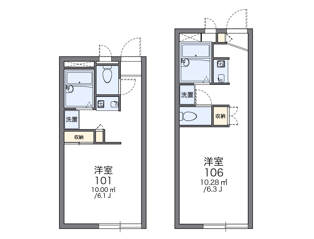 レオパレス森の泉の間取り