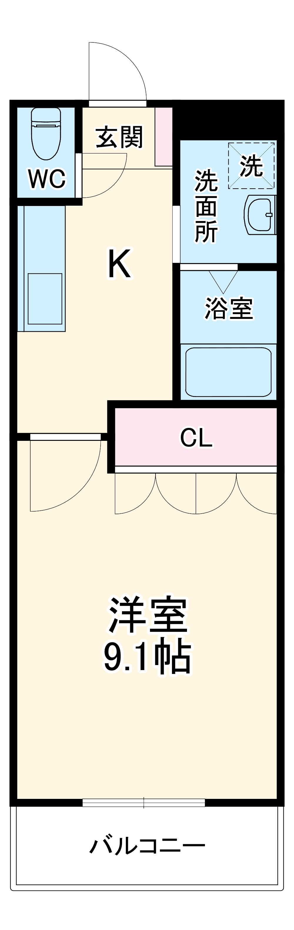 パラシオン平塚の間取り