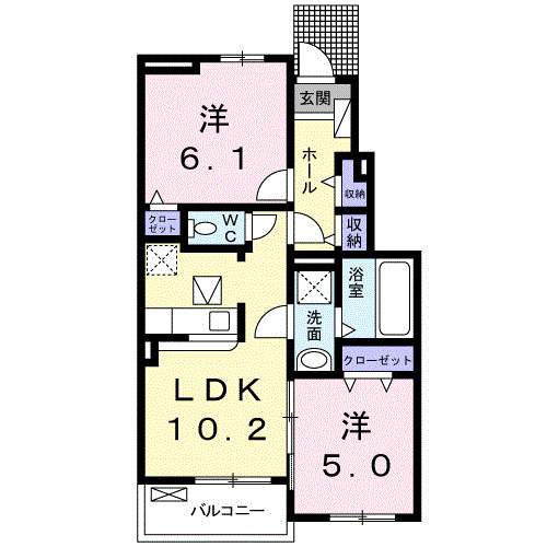 ブリーゼ駅南の間取り
