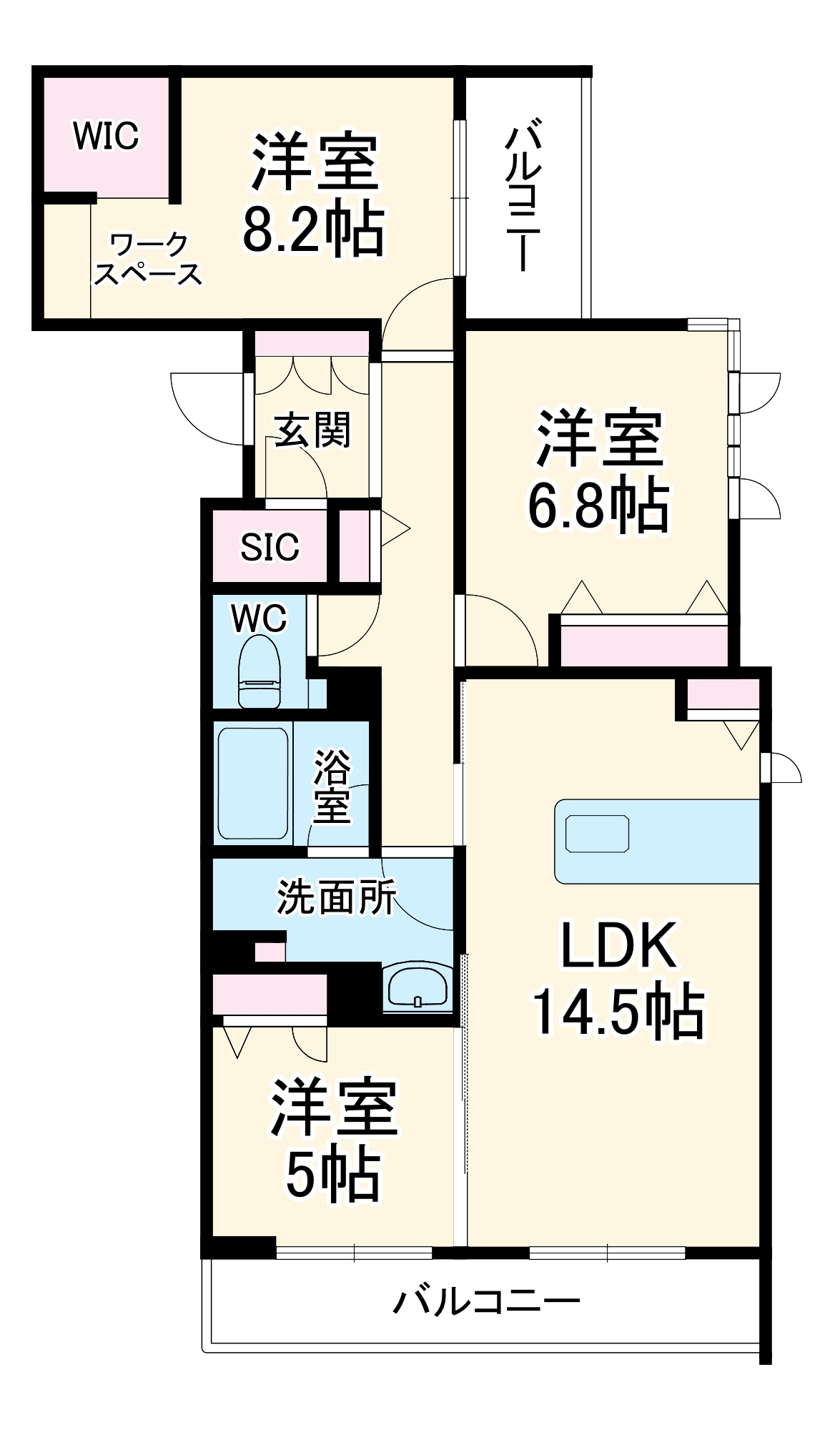 グランメゾン南浅田の間取り
