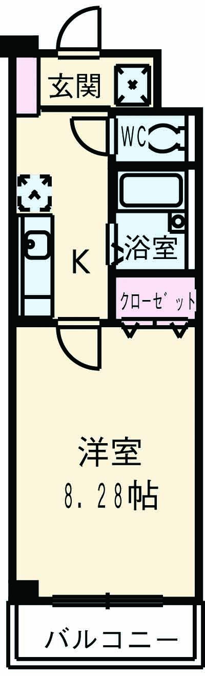 ドルフ喜多見・105号室の間取り