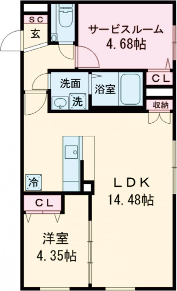 SOLASIA residence世田谷代田の間取り