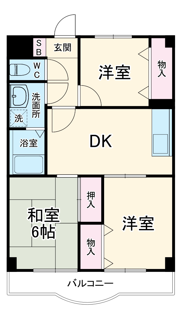 ノーブル壱番館の間取り