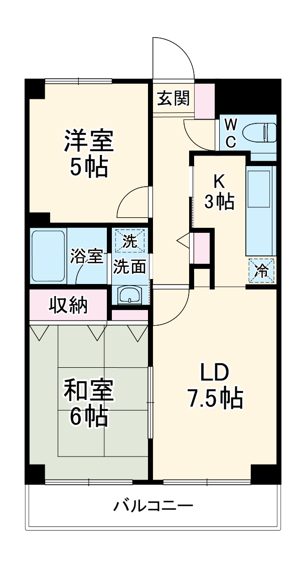 クリオ海老名弐番館の間取り