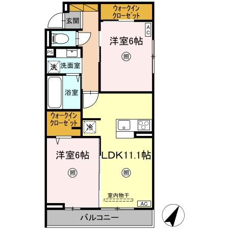 プロスター元山町の間取り