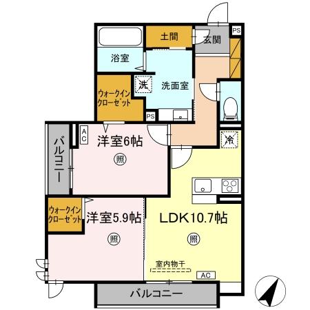 プロスター元山町の間取り