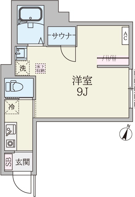 Ma Cachette・102号室の間取り