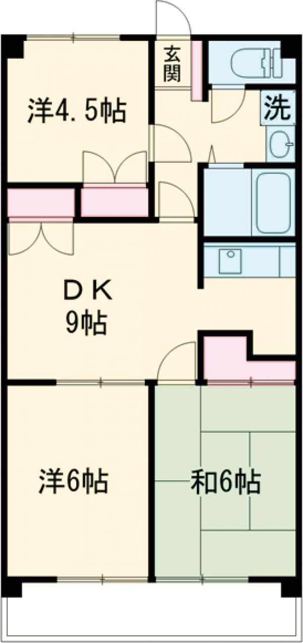 ロングキャッスルⅡの間取り
