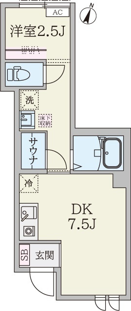 Ma Cachette・103号室の間取り