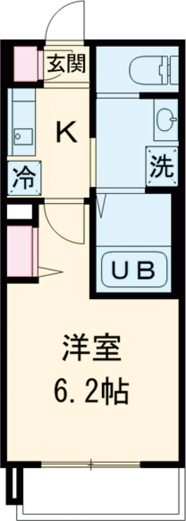 robothome千住緑町Ⅳ・303号室の間取り