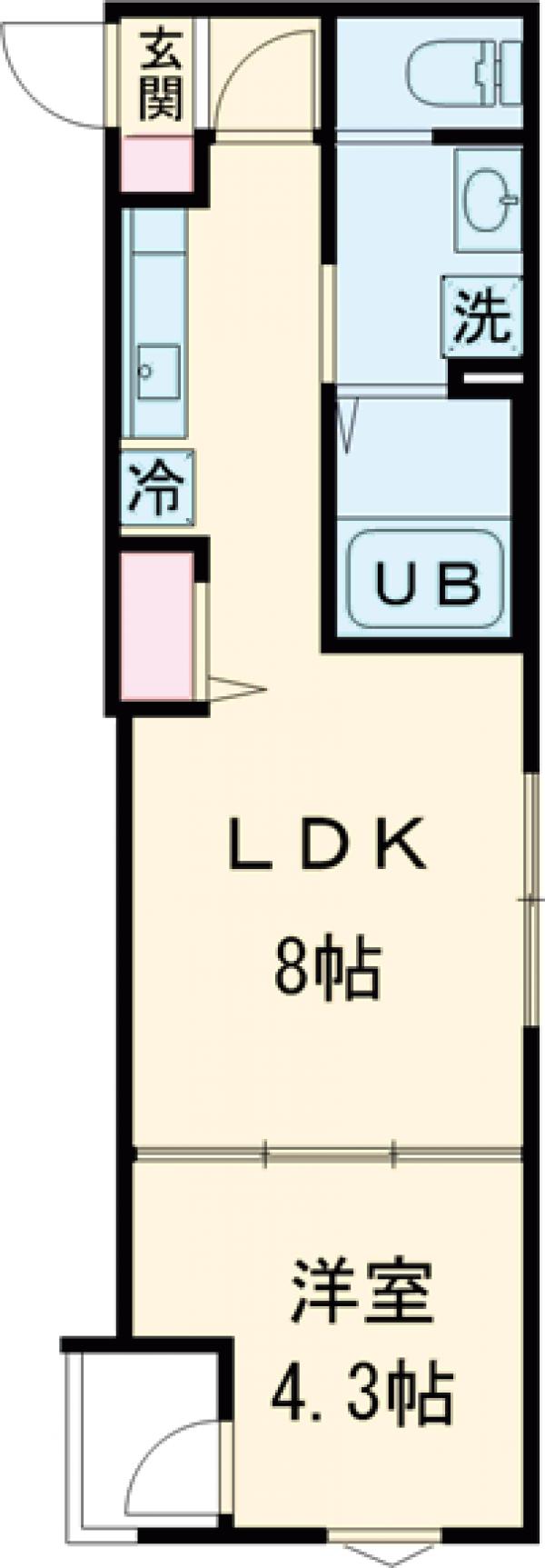 robothome千住緑町Ⅳ・305号室の間取り