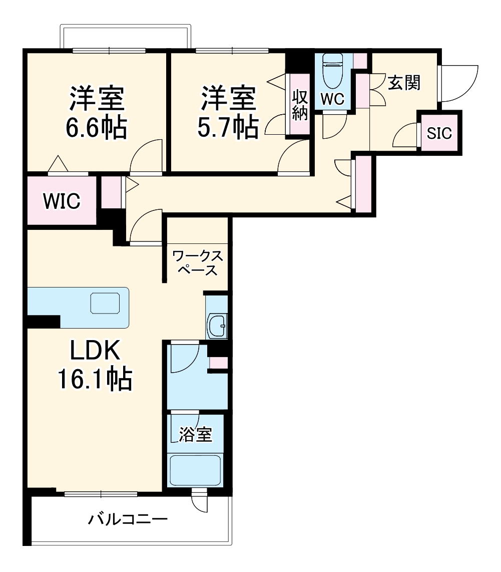 グランメゾン南浅田の間取り