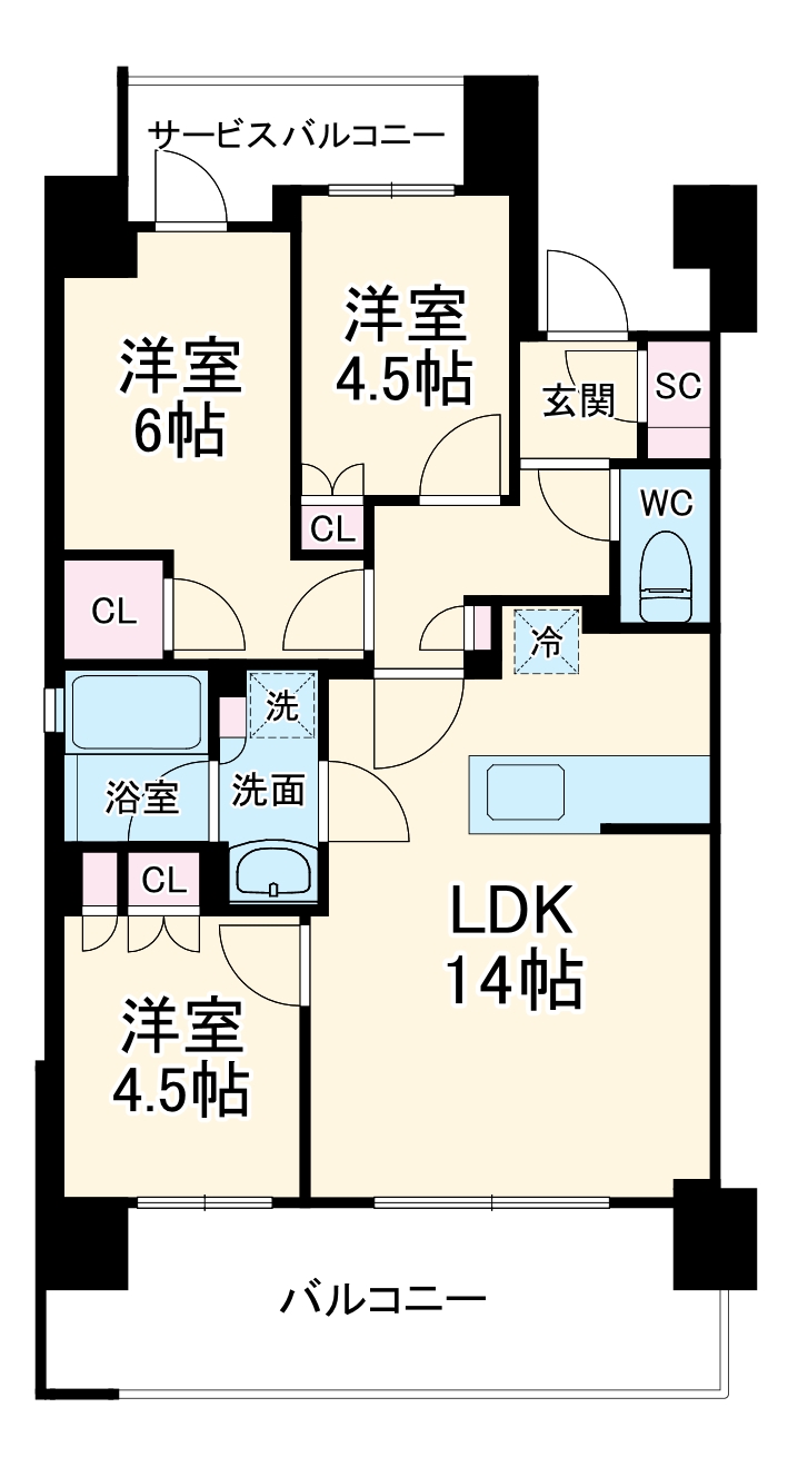 プレサンス名駅南ブリエの間取り