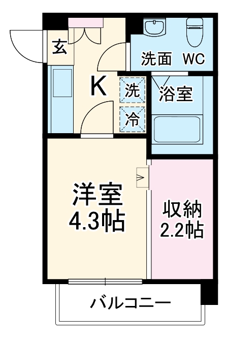 KLEIS西浦和の間取り